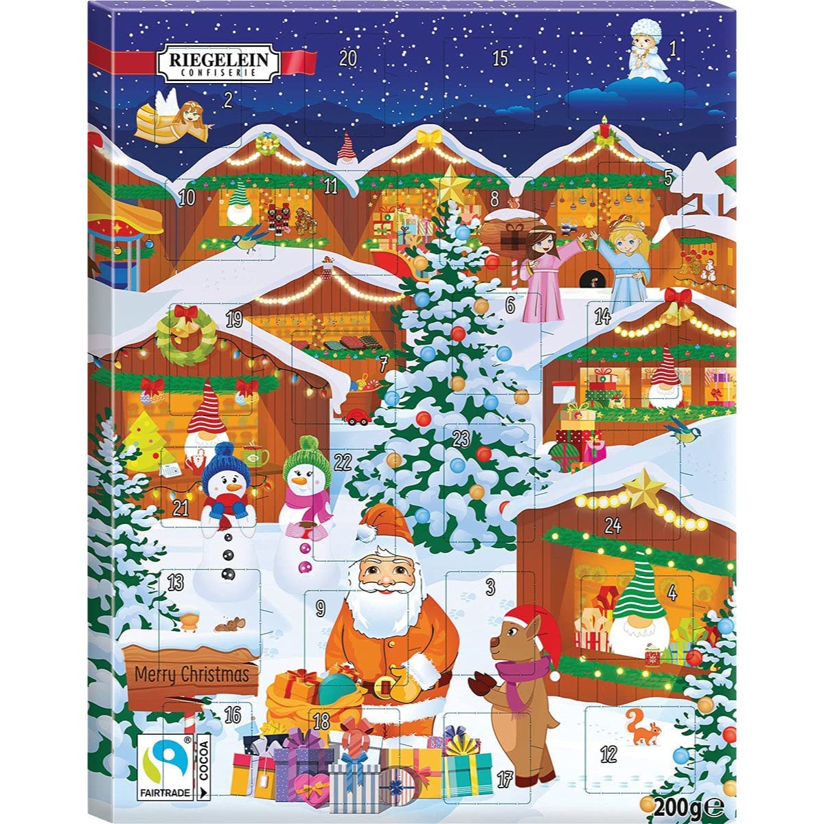Riegelein Advent Calendar Chocolate with Milky Filling | German Gift House